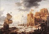 An Oriental Harbour by Bonaventura Peeters the Elder